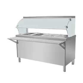 Bain Marie 4 GN Under Open Cabinet