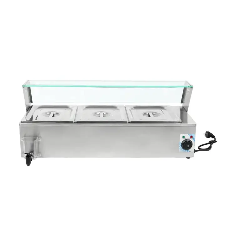 Electric Bain Marie Glass Counter 3 GN