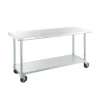 Mobile Work Table – Stainless Steel