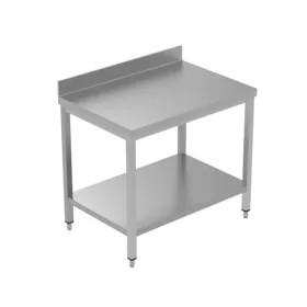 Work Table With Bottom Shelves