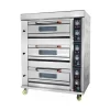3 Deck 6 Trays Gas Deck Oven SK-60QS with stone