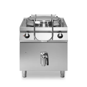 Industrial Electric Boiling Pan 150L Stainless Steel Modular design for commercial kitchens.