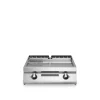 Professional Table-Top Electric Grill with 1/3 Smooth and 2/3 Ribbed Plate, Stainless Steel Modular Design.