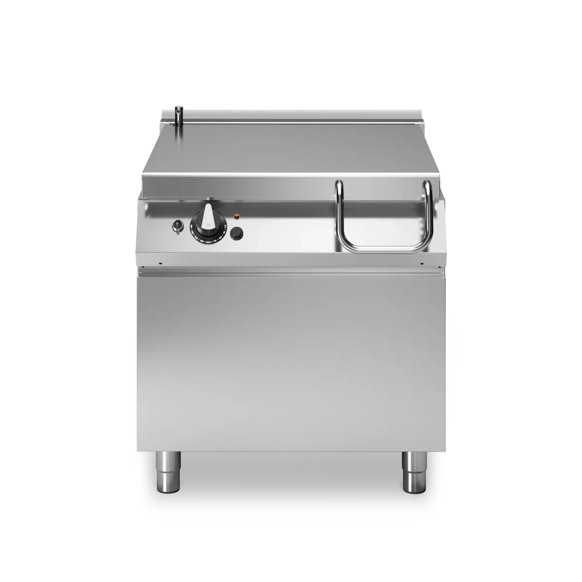 Professional 80L Electric Tilting Bratt Pan with Stainless Steel Well, 15 kW High-Performance Modular Italian Design.