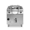 Professional 150L Gas Boiling Pan with Direct Heating and Stainless Steel Bowl, Modular Italian Design.