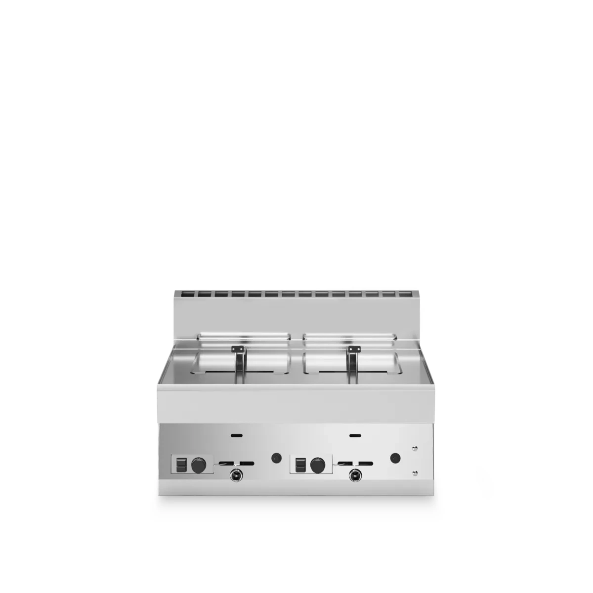 Professional Double Well Gas Fryer 8+8L Stainless Steel R70/70FRG/T - Albasha Kitchens