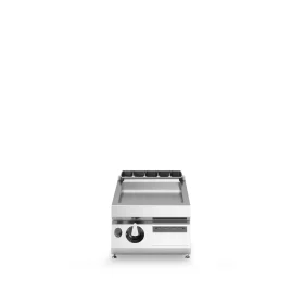 Gas Grill Smooth Plate Table Top 6kW Stainless Steel - Modular Made in Italy