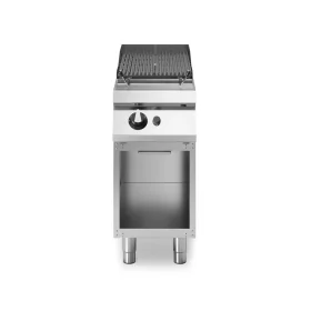 Modular Gas Lava Stone Chargrill with Open Cabinet – Stainless Steel
