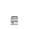 Italian-Made Modular Countertop Gas Griddle with Smooth Plate – 6 kW Stainless Steel